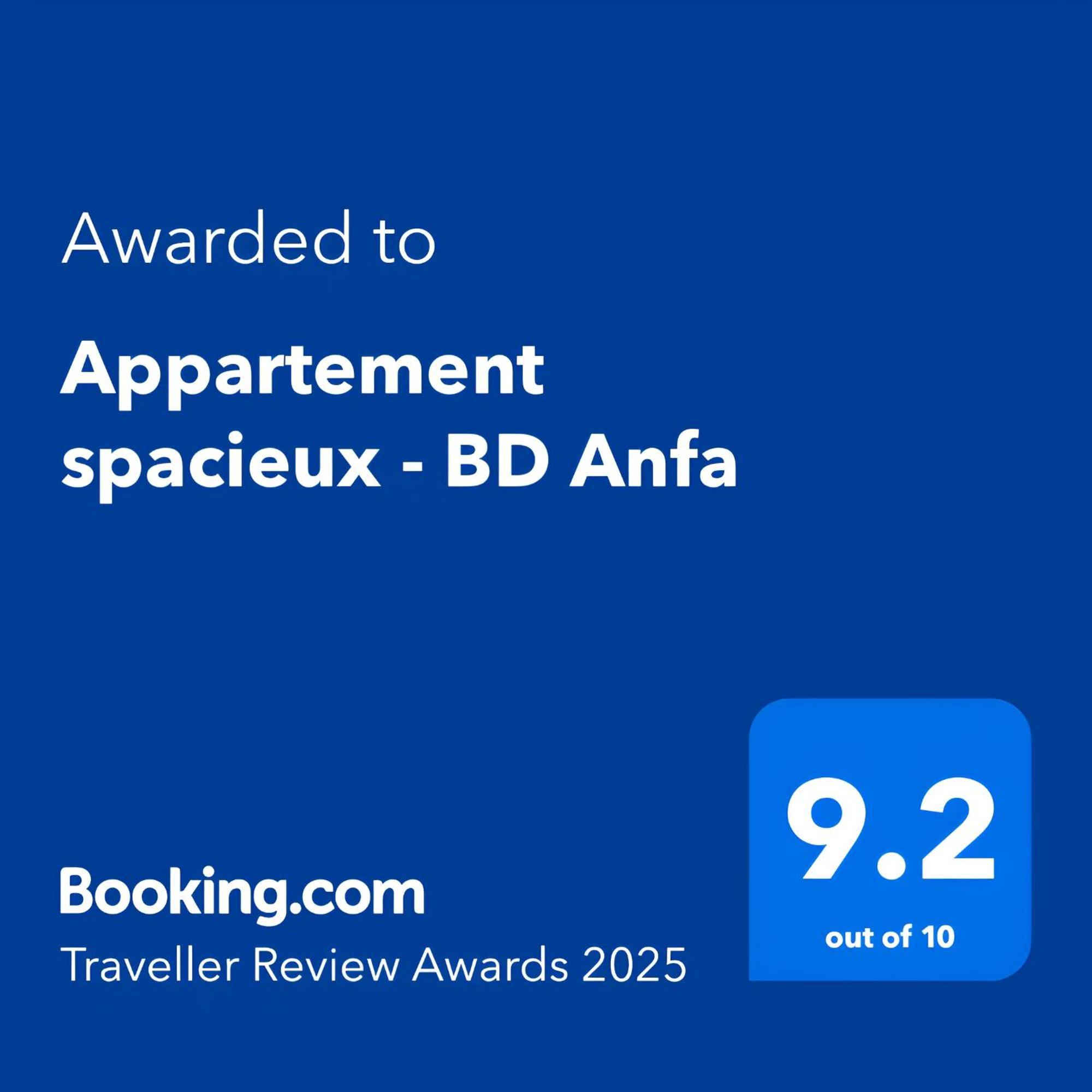 Appartement Spacieux - Bd Anfa Kazablanka Dış mekan fotoğraf